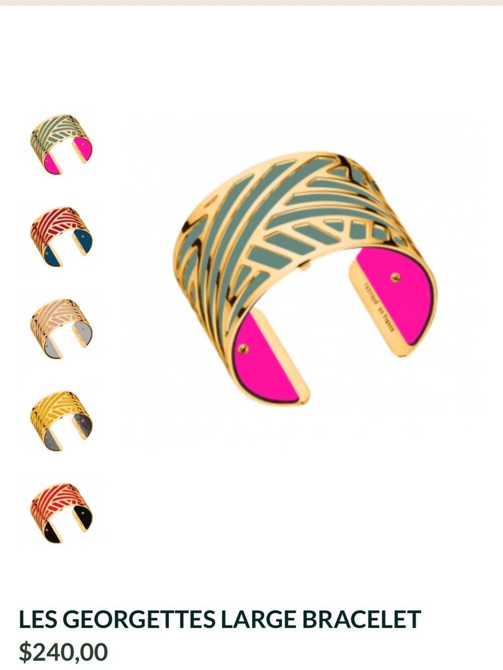 Les Georgettes Ruban cuff bracelet